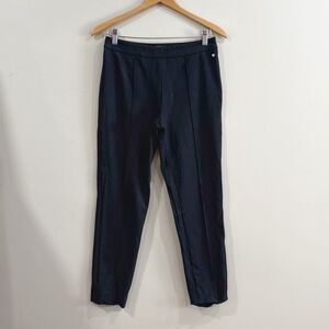 Max Mara Black Stretchy Tailored Pants Women Slim Ankle Career Chic Minimalist